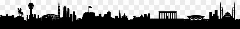 Silhouette Istanbul Skyline Drawing PNG