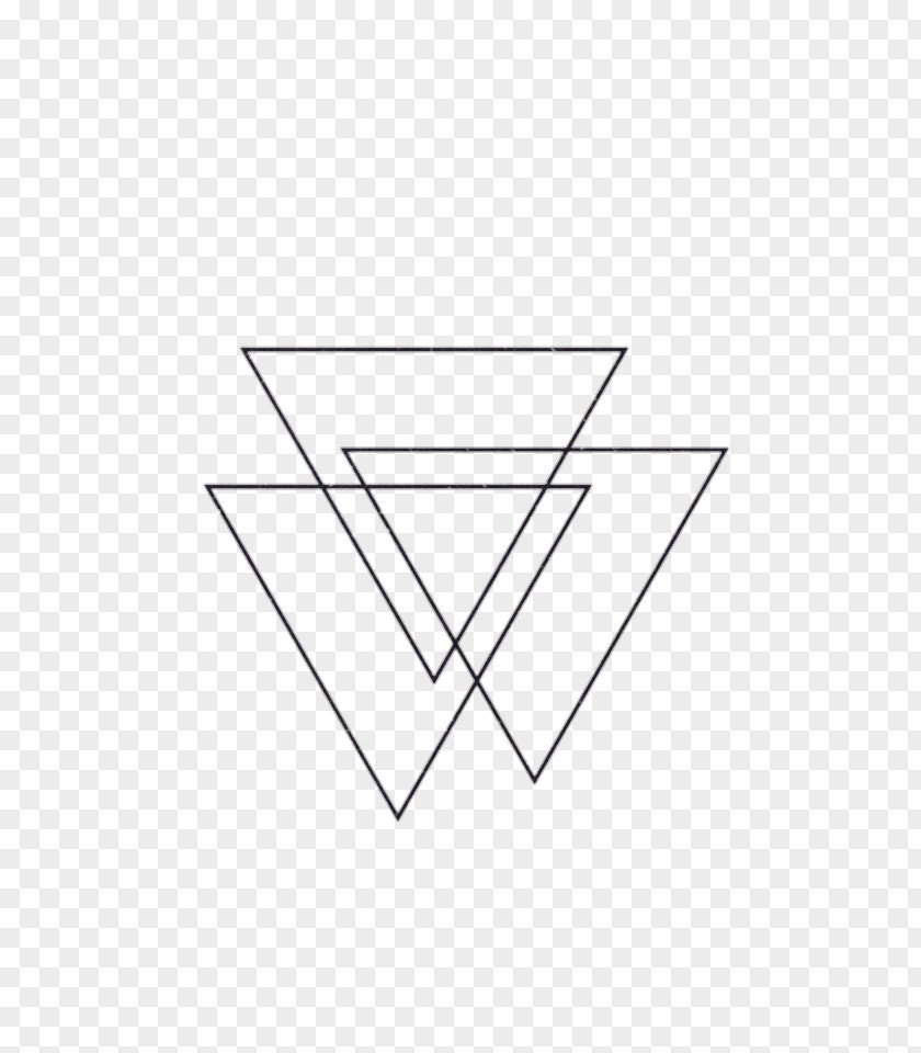 Triangle Tattoo Idea Drawing PNG