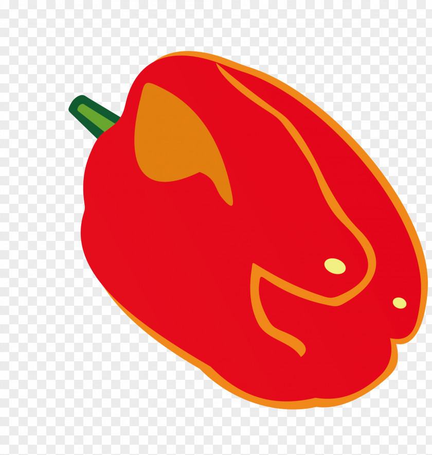 Vector Red Pepper Chili Bell Cayenne PNG