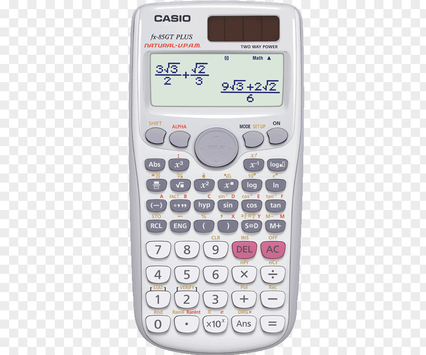 260 FunctionsDual Power, T Calculadora Científica FX-85MS CasioCalculator Casio FX85GTPLUS Scientific Calculator PNG