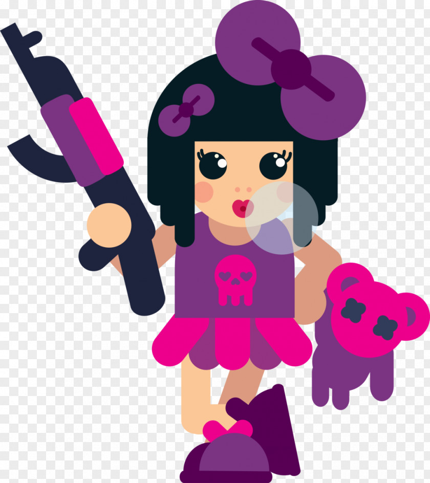 Girls ILLUSTRATION Pink M Character Clip Art PNG