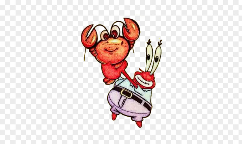 Hand-painted Version Of Crab Boss Holding Prawns Mr. Krabs Shrimp Euclidean Vector PNG