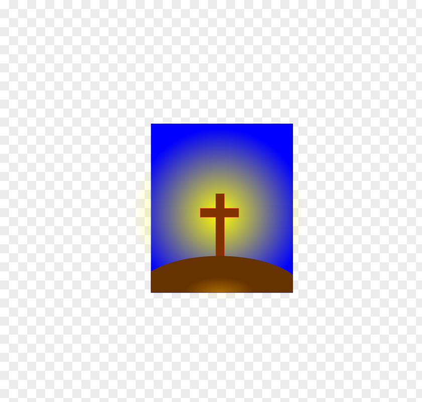 Blue Cross Calvary Christian Christianity Clip Art PNG
