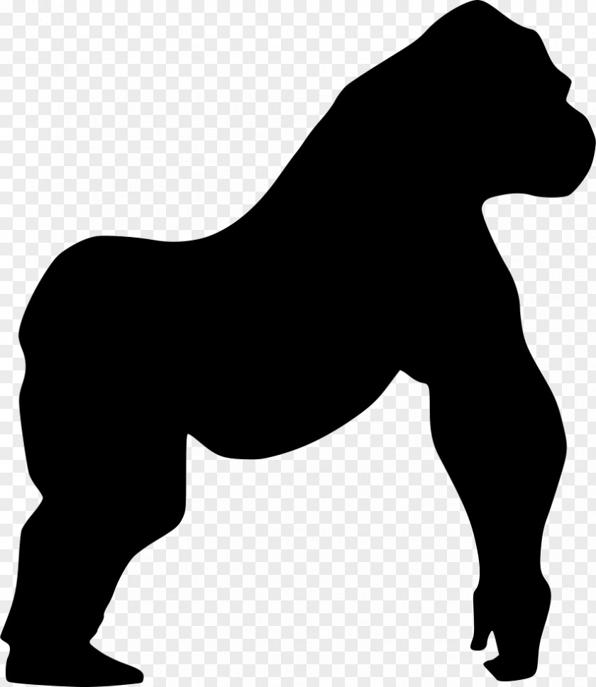 Gorilla Mountain Horse Wall Decal PNG