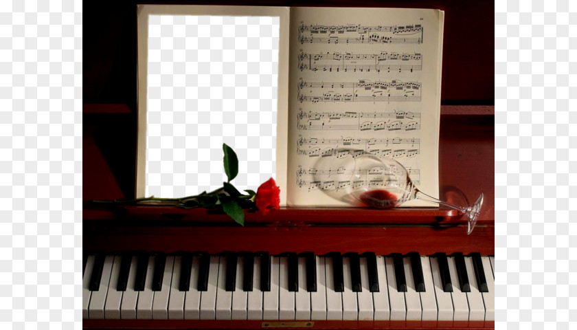 Piano Frame Music PNG frame , music Borders clipart PNG