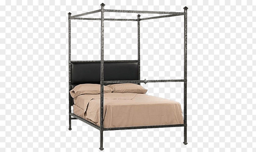 Bed Frame Canopy Headboard Wrought Iron PNG