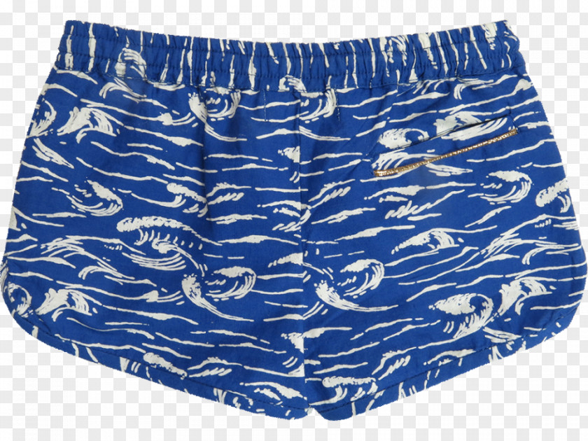 BLUE AND ORANGE WAVE Swim Briefs Trunks Underpants Swimsuit PNG