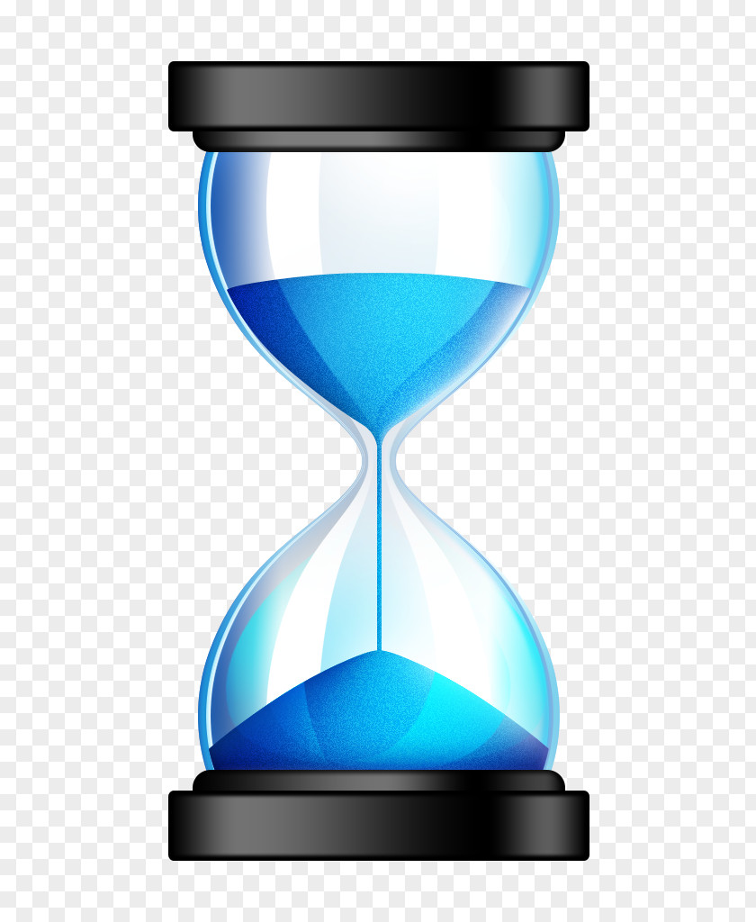 Blue Hourglass Icon PNG