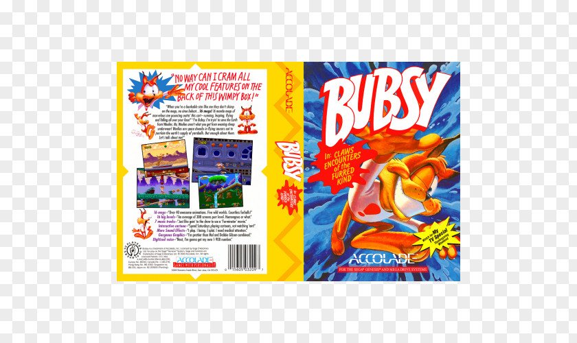 Bubsy In Claws Encounters Of The Furred Kind 2 Bubsy: Woolies Strike Back Super Nintendo Entertainment System Mega Drive PNG