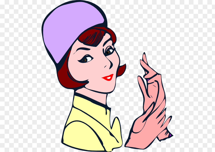 Cartoon Europe Woman With A Hat Clip Art PNG