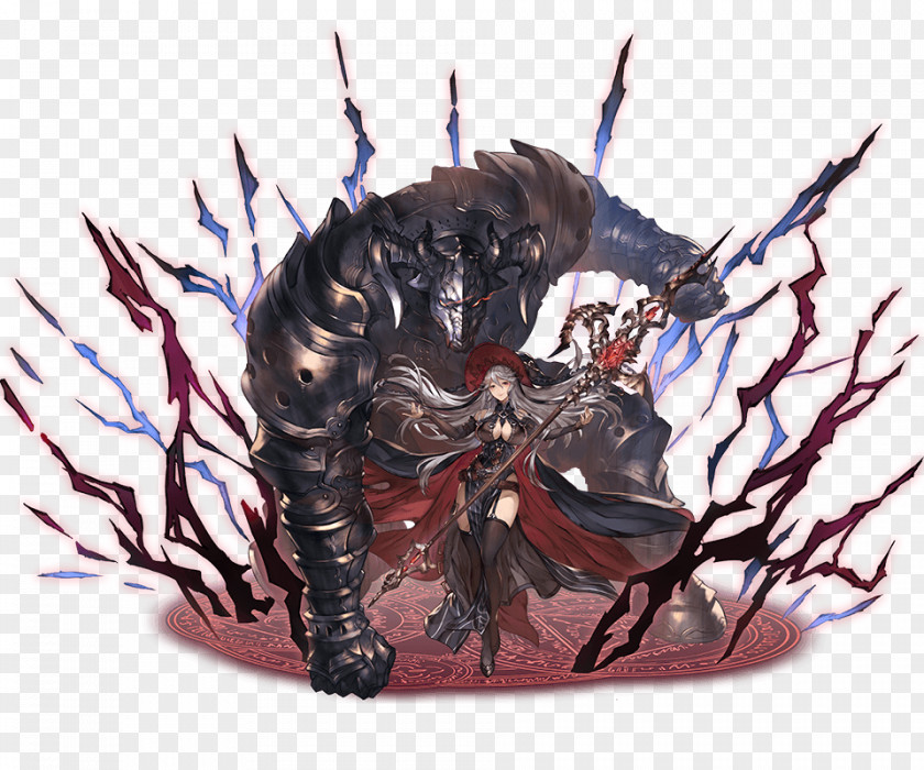 Fantasy Blue Crescent Granblue Rage Of Bahamut Game Character PNG
