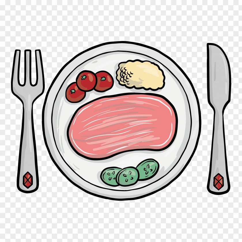 Steak Knife And Fork Beefsteak European Cuisine PNG