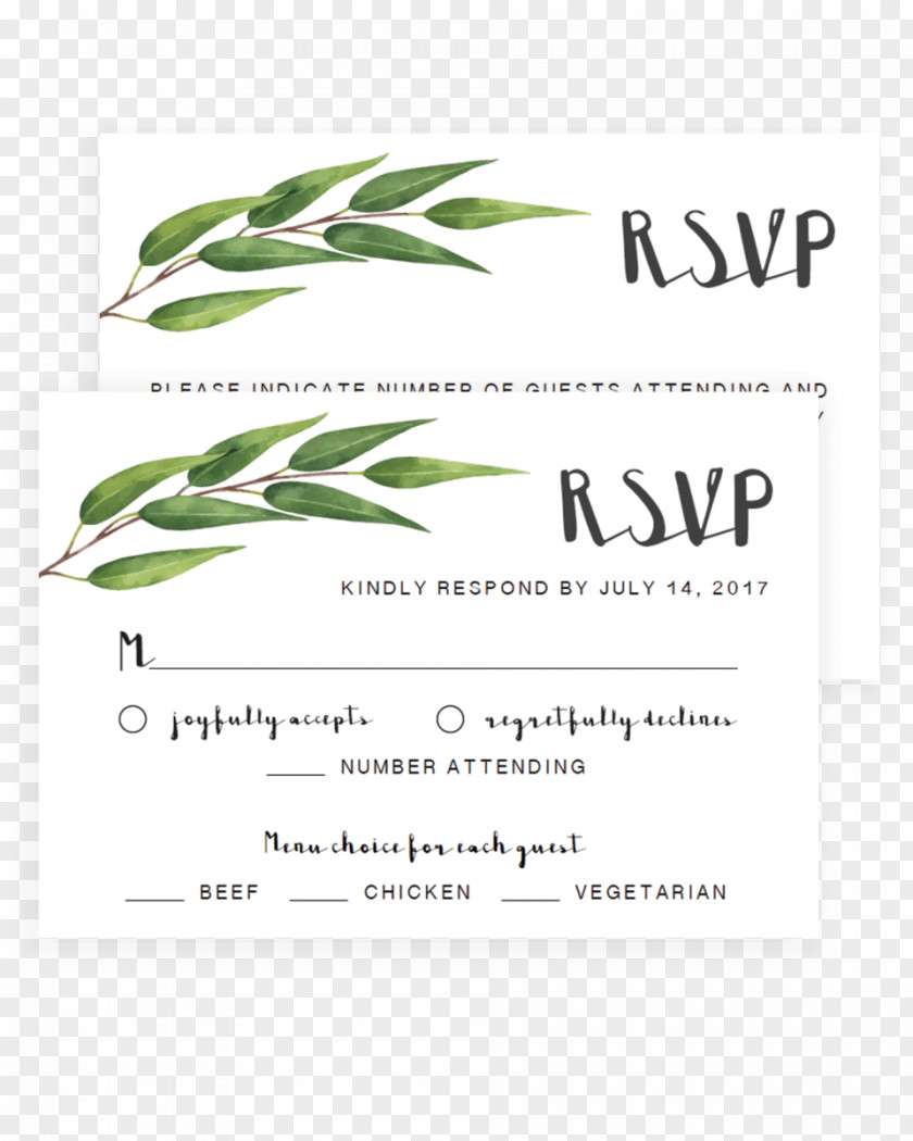 Wedding Template RSVP Résumé Party PNG