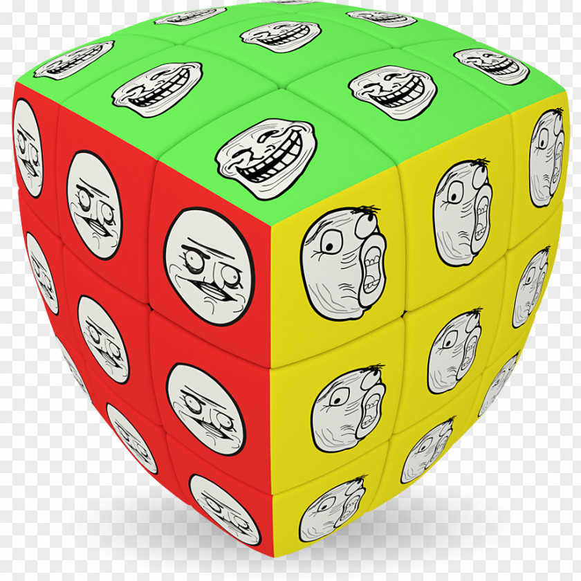 Cube V-Cube 7 Rubik's Puzzle Pillow PNG