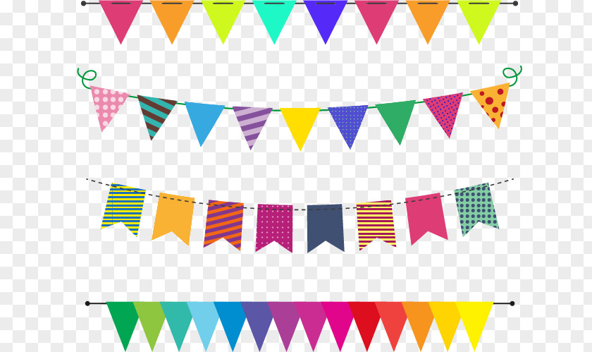 Decorative Ornaments Holiday Party Bunting Birthday Cake Wish Happy To You Greeting Card PNG