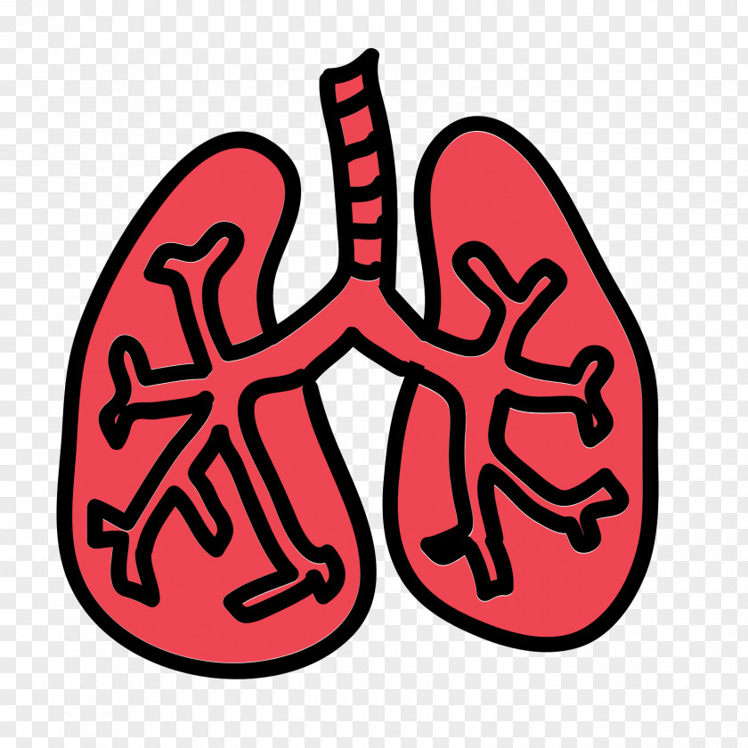 Lungs Icon Lung Cancer Smoking Pneumonia Internal Medicine PNG