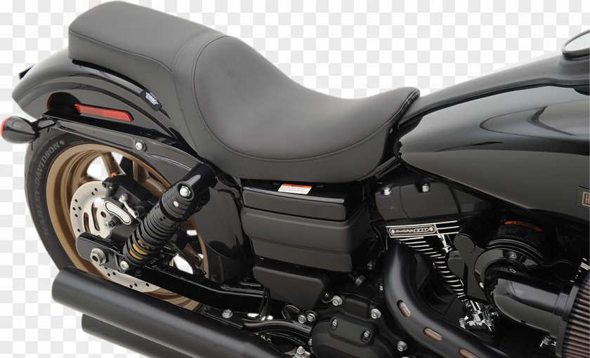Motorcycle Harley-Davidson Super Glide Saddle Softail PNG