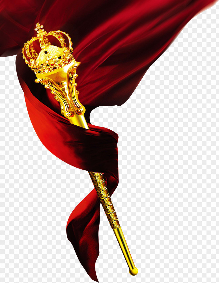 Red Ribbon Sceptre Scepter Of Charles V Crown PNG