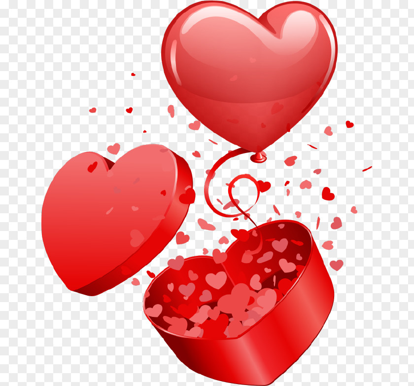 Valentine's Day Balloon Gift Clip Art PNG