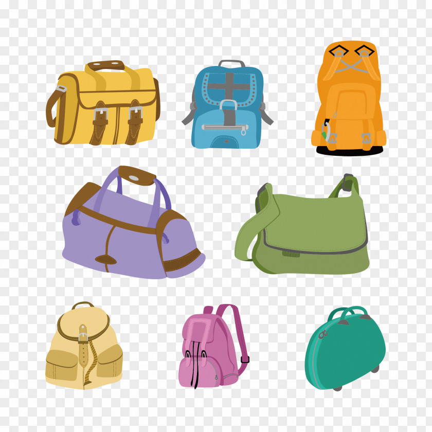 Vector Backpack Material Bag Download PNG