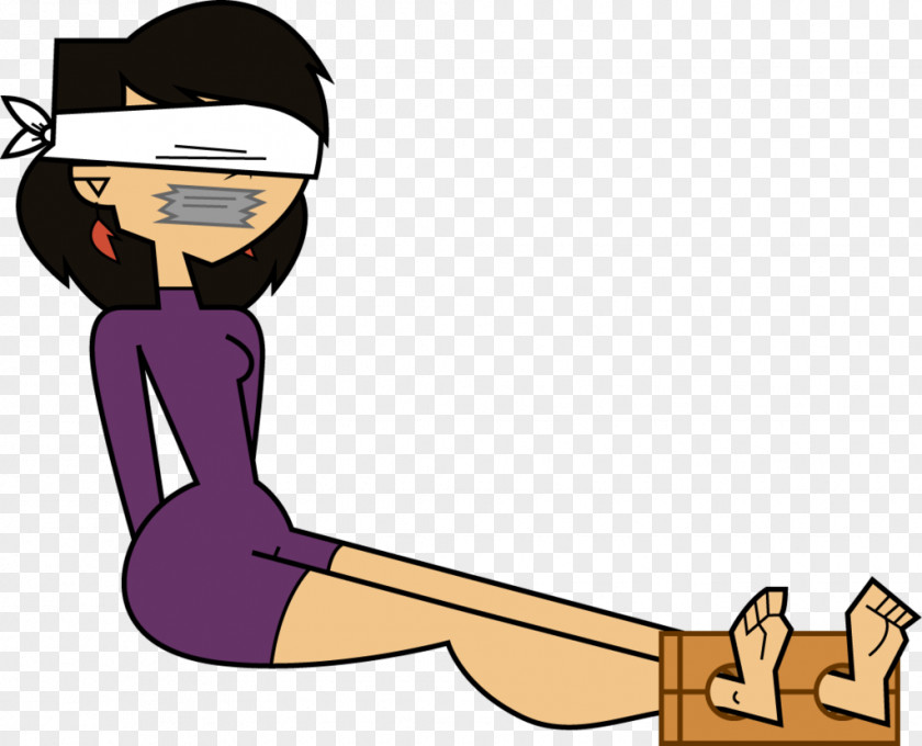 Blindfolded Total Drama Season 5 Island Reality Television PNG