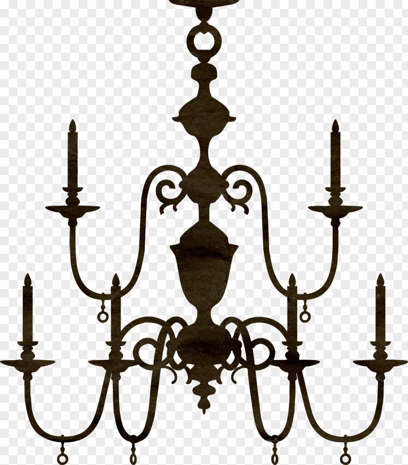 Chandelier Silhouette Clip Art PNG