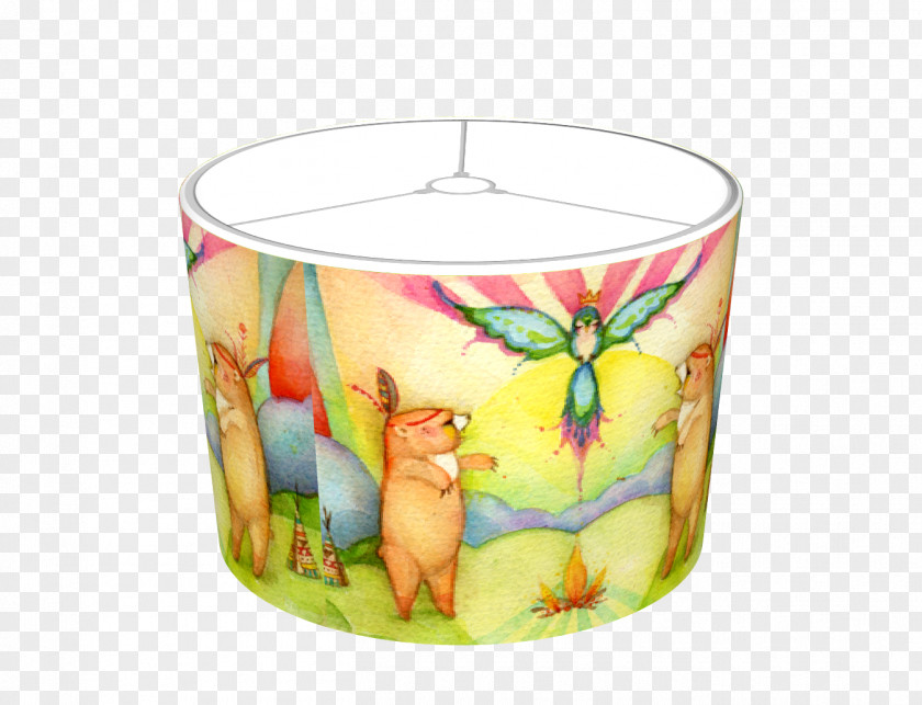 Gouache Colors Lamp Shades Lighting Flowerpot Table-glass PNG