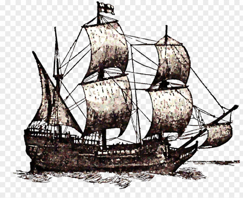 14th Mayflower II Drawing Ship Clip Art PNG