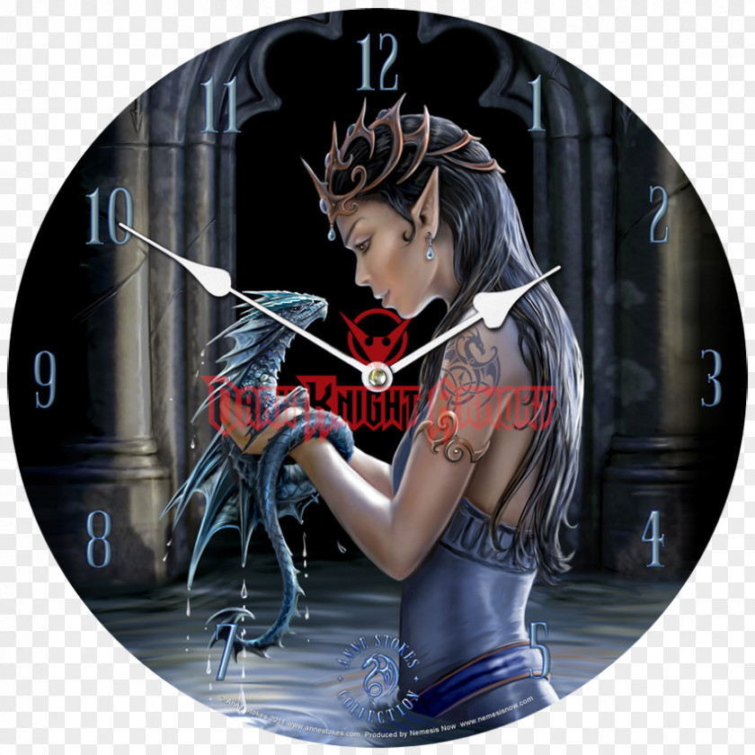 Clock Water Dragon Medieval Fantasy PNG