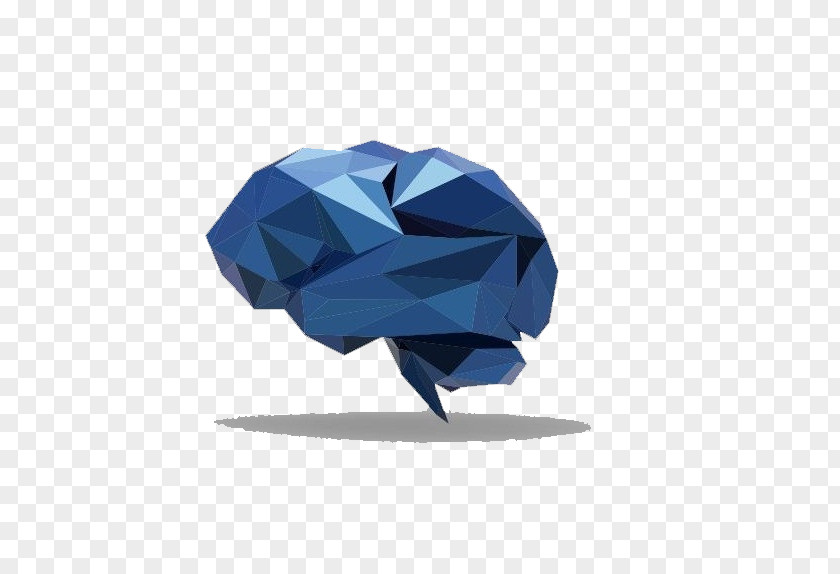 Crystallize Brain Blue Project Cerebrum Crystal Structure PNG