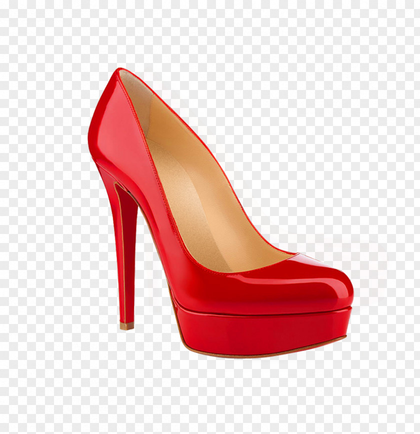 Ms. Creative Red High Heels High-heeled Footwear PNG