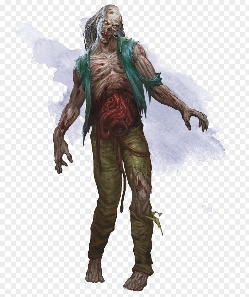 Dungeons & Dragons Zombie Monster Manual Art PNG Art, zombie clipart PNG