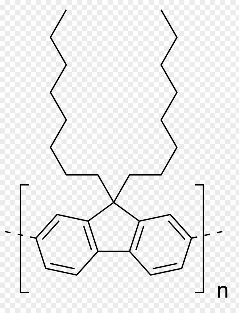 Polydioctylfluorene Conductive Polymer Polyfluorene Organic Compound PNG