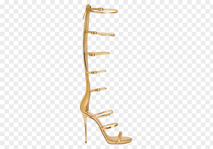 Sandal High-heeled Shoe Stiletto Heel Knee-high Boot PNG