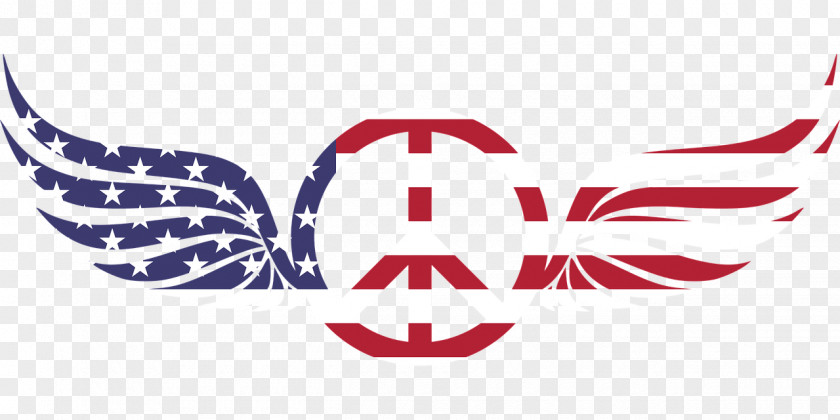 Symbol United States Of America Peace Symbols Flag The Image PNG