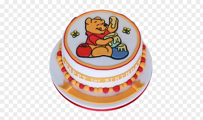 Winnie The Pooh Birthday Cake Layer Winnie-the-Pooh Torte Ganache PNG