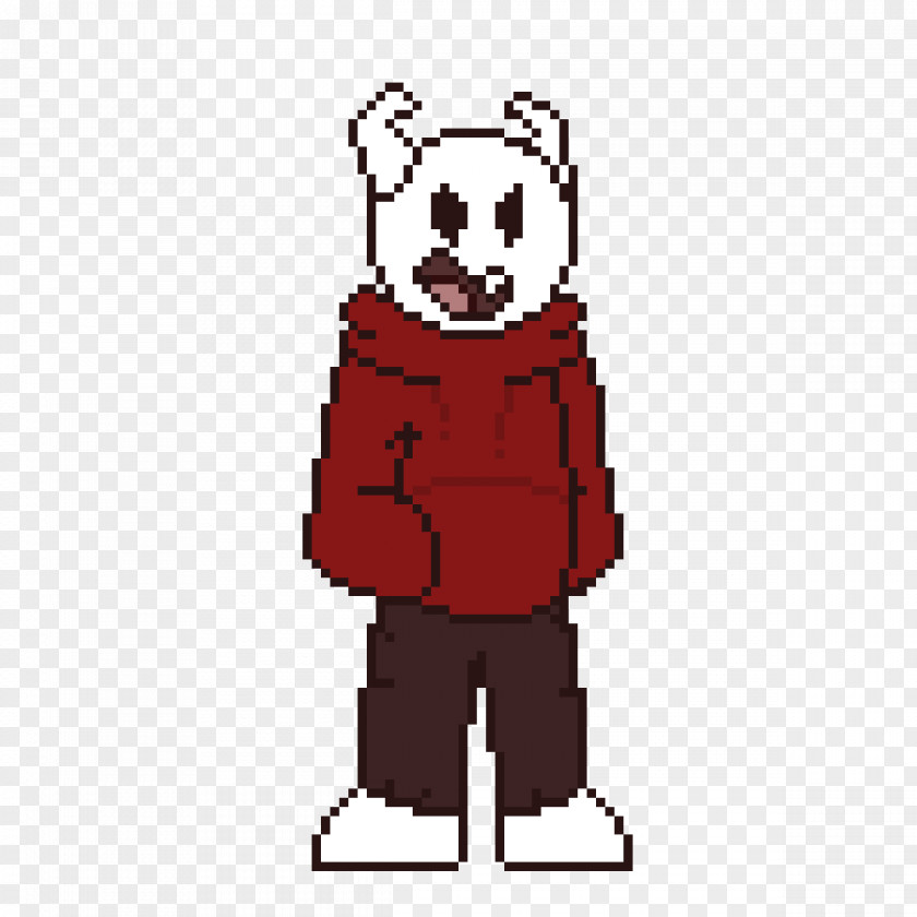 Black And White Pixel Art Undertale Sprite Illustration Work Of PNG