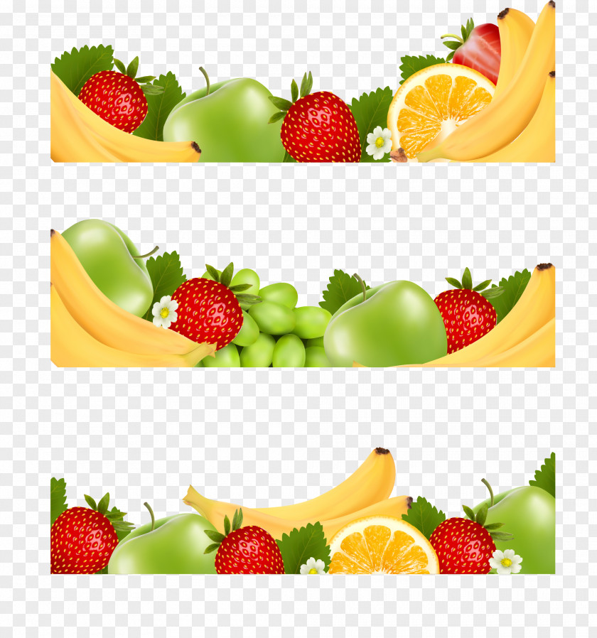 Delicious Juice Fruit Banner Berry PNG