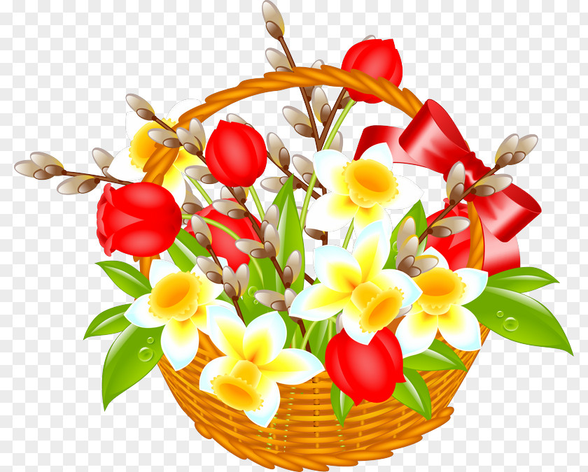 Flowers Day Clip Art Basket Vector Graphics Stock Illustration Easter PNG
