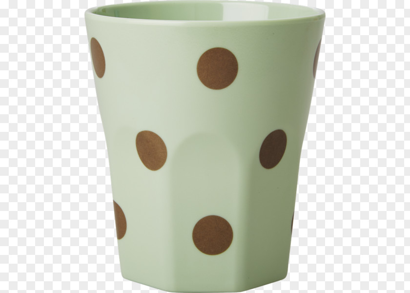 Green Polka Dots Coffee Cup Melamine Mug PNG