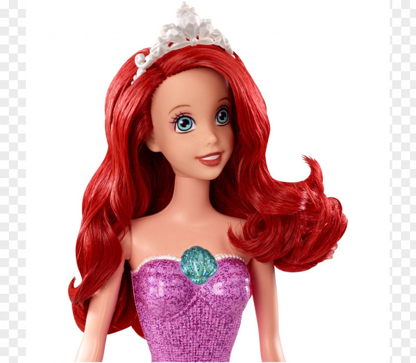 Ariel The Little Mermaid Doll Toy Disney Princess PNG