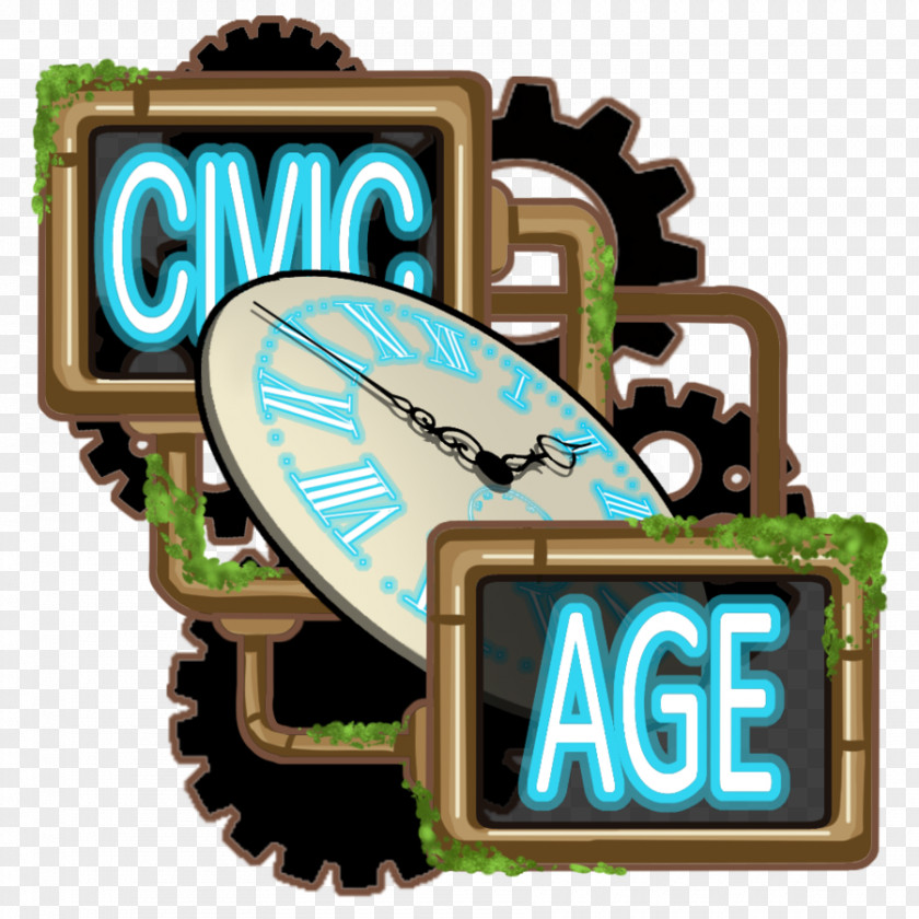 Cyberpunk Logo Product Design Clock Font PNG