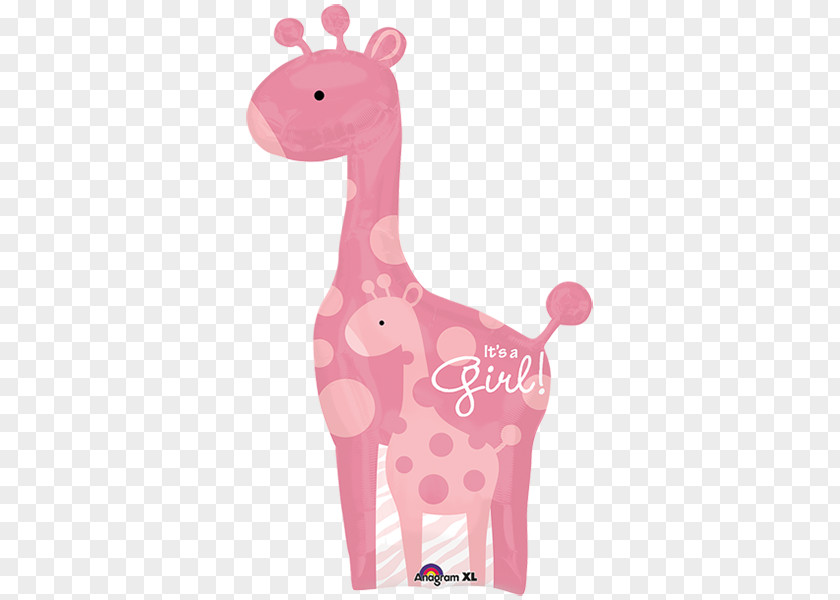 Giraffe Baby Shower Mylar Balloon Infant PNG