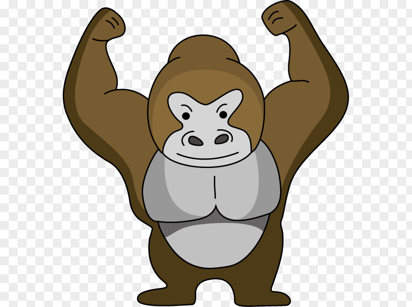 Gorilla Cartoon Mountain Western Lowland Anthropoid Ape グラブ PNG