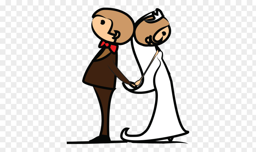 Hand-painted Cartoon Couple Vector Image Clip Art PNG