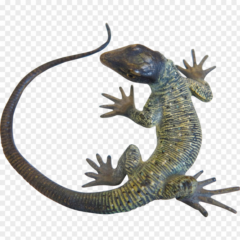 Lizard Common Iguanas Bronze Sculpture Reptile PNG
