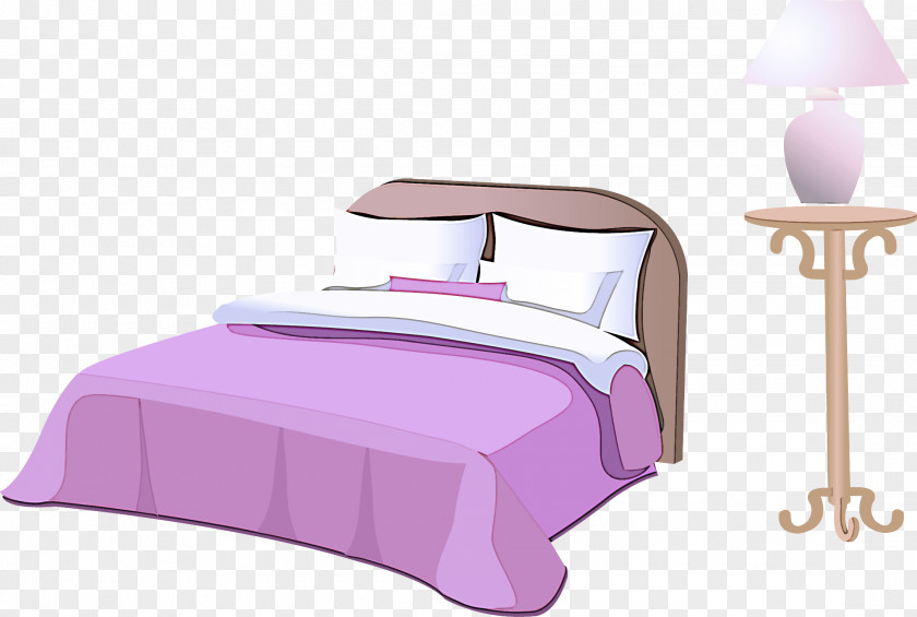 Bedding Room Pink Furniture Purple Violet Bed PNG