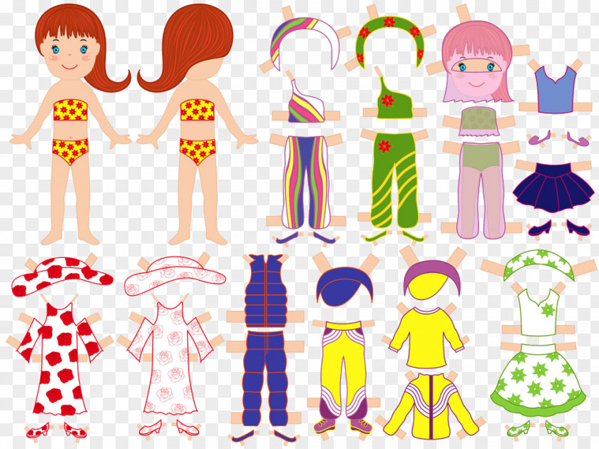 Clothing Stock Photography Dress Paper Doll PNG photography doll , Cartoon little girl clothing clipart PNG