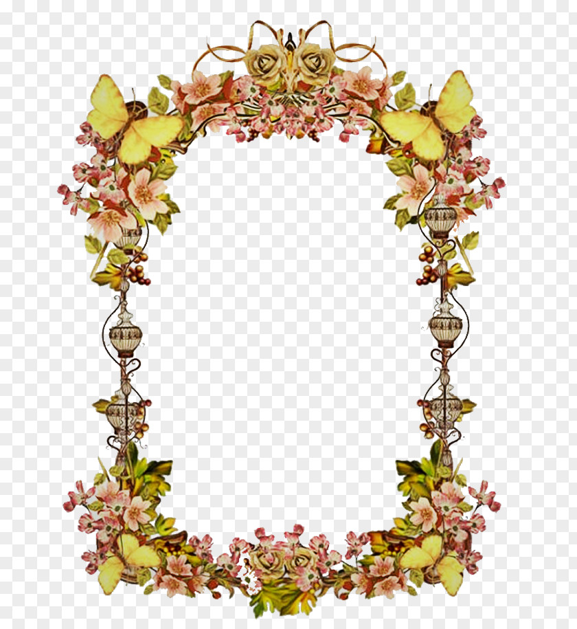 Flower Fashion Accessory Picture Frame PNG
