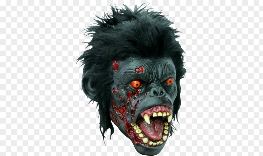 Gorilla Mask Chimpanzee Horror Fiction PNG